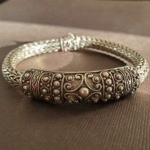 Classic Chain Bali Bracelet - 925 Sterling Silver